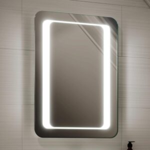 Quaser LED-Illuminated Battery Bathroom Mirror