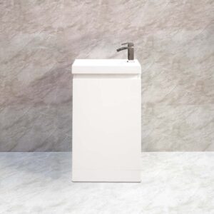 Classic 400mm Waterproof Cloakroom Unit White