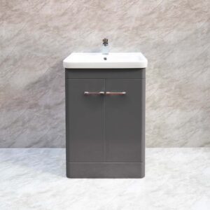 Modern 600mm Waterproof Basin Unit Anthracite