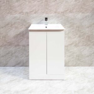 Classic 600mm Waterproof Basin Unit White