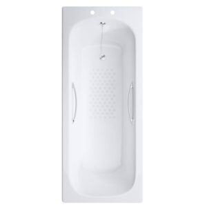Steel Bath 1600 x 700mm Slip Resistant with Feet & Grips
